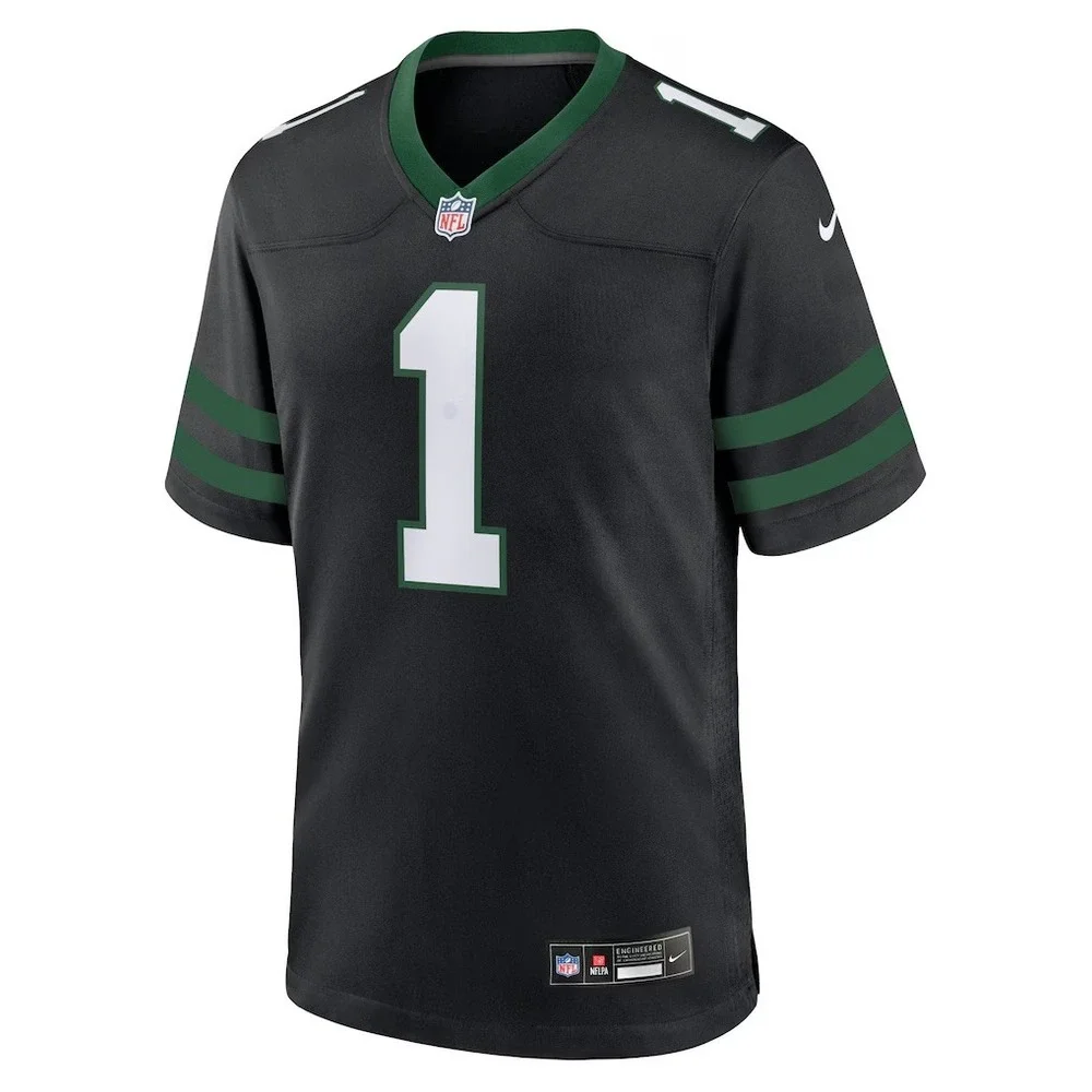 New York‎ Jets Sauce Gardner Nike Alternate Game Jersey Mens 3XL Black NFL NEW